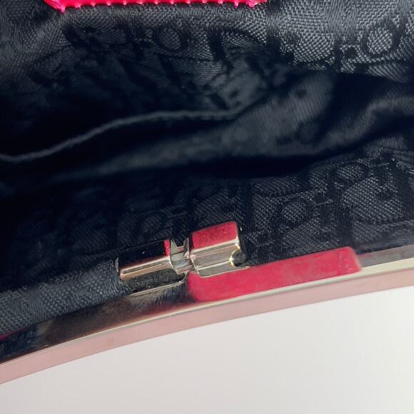 Dior mini pink satin saddle bag - Picture 6 of 8